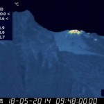 Thermisches Signal am Stromboli. © INGV