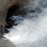 Das Lavafeld erreicht den Jökulsá á Fjöllum. © Nasa Earthobservatory.