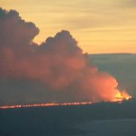 Die Holuhraun-Spalte gestern Abend. © IMO