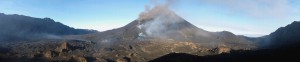 Der Pico do Fogo mit dem nördlichen und südlichen Calderarand. &copy; Marc Szeglat