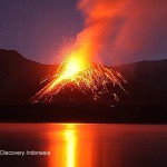 Strombolianische Tätigkeit am Rinjani. © Andi GuideVolcanism