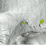 thermische Signale am Kilauea sind groß. © MODVOLC