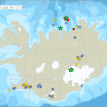 Zahlreiche Erdbeben manifestieren sich auf Island. © IMO