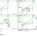 Grafik des VAAC Tokyo mit der Flughöhe (FL in Fuss) der Eruptionswolke.