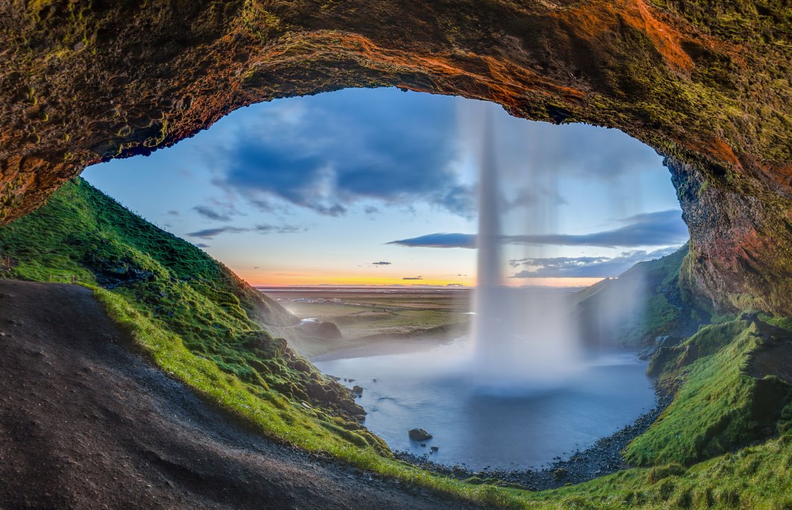 Wasserfälle Auf Island 