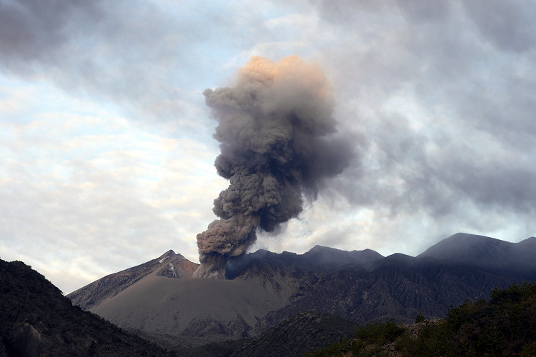 Eruption am Sakurajima