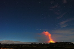 Eruptionsspalte des Eyjafjöll