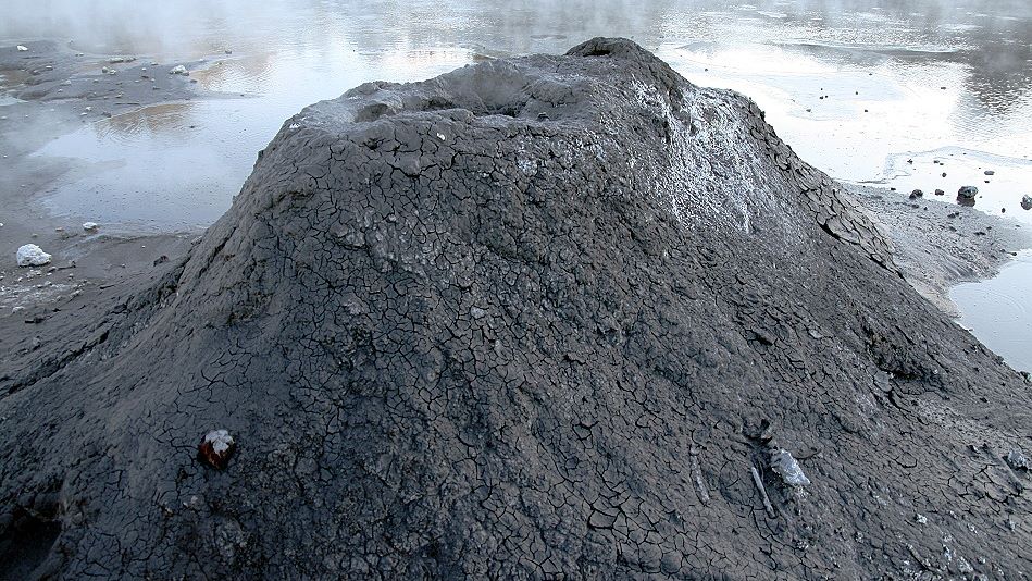 Schlammvulkan auf Neuseeland